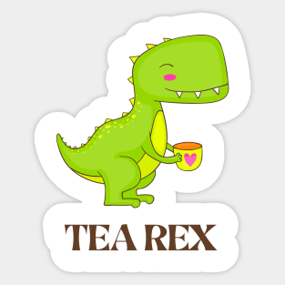 Tea rex Sticker